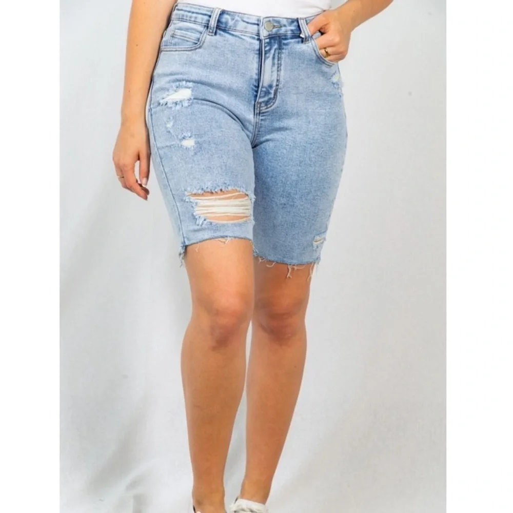 Sweet Summertime Distressed Shorts